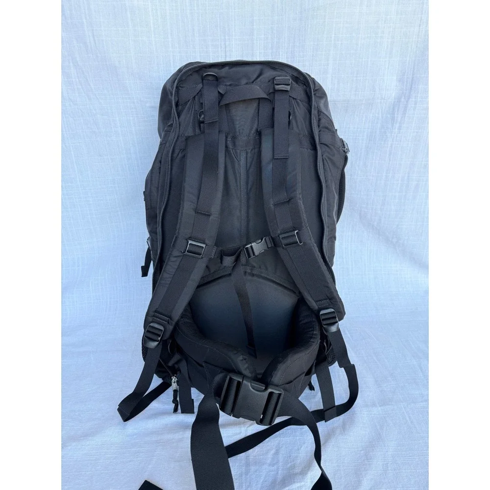 Rare 90s Vintage L.L. Bean Black Travel Hiking Backpack Duffle Internal Frame